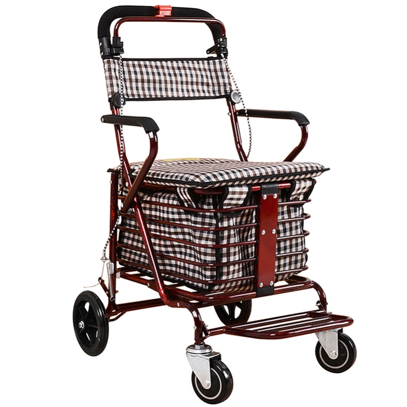 Adult Electric Bike Folding Dual-use Old Geriatric Chair Tours Light Biking Trolley Small Wheels Ultralight