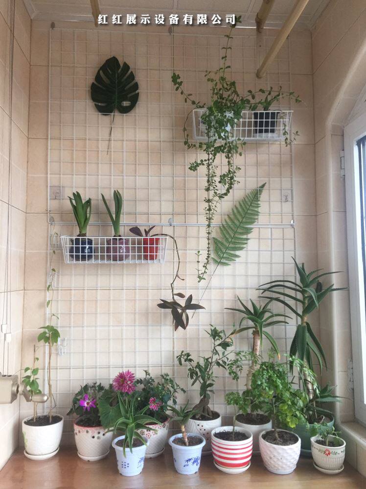 Wall adhesive hook guardrail grid display rack wire goods multifunctional display decoration wall mesh frame plus accessories