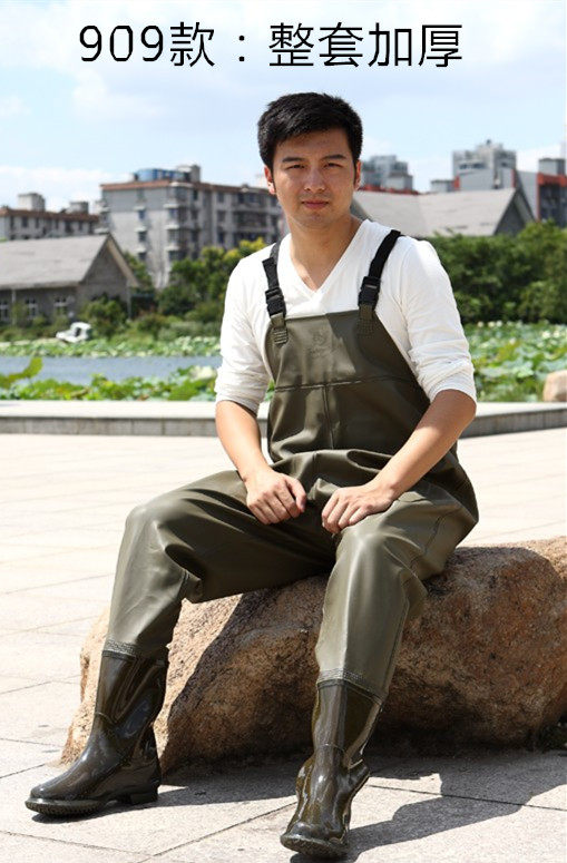 Half-body jelly pants fishing pants fishing pants waterproof raintrousers and half-body waterproof pants