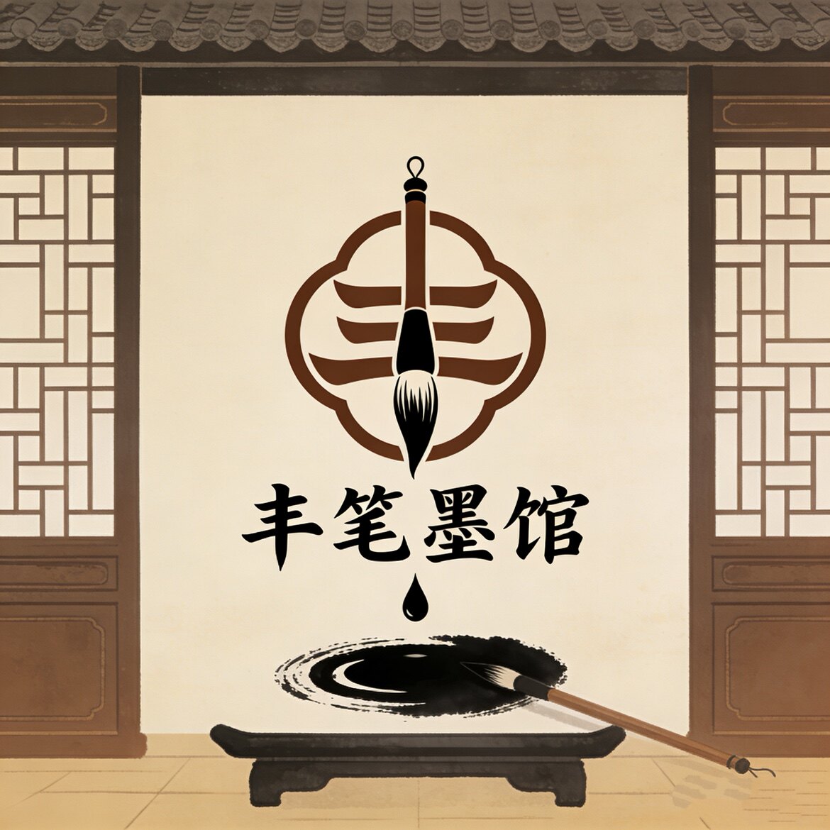 丰笔墨馆文化用品的LOGO