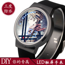 Sin crown watch GC Qi crown logo LED touch screen waterproof luminous watch DIY custom gift