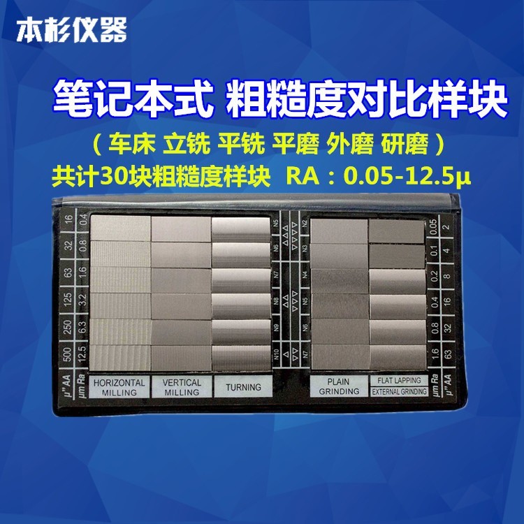 Surface roughness comparison-like block HY-3 notebook-like block Ra0 05-12 5 μm roughness-like blocks
