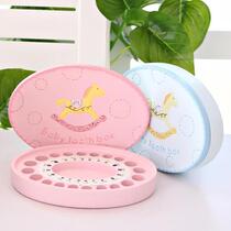 Childrens milk tooth box baby tooth change baby long tooth hair umbilical cord preservation collection souvenir newborn gift