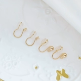 Японские силиконовые клипсы, аксессуар, 14 карат, без проколов ушей, DIY