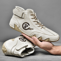 Shield Rams Clearance Broken Code Sale Leakage Genuine Leather High Top Plus Velvet Martin Boots Mens Large Size Peas Shoes Trendy Leather Shoes