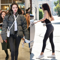 2020 spring and summer new jeans female dili reba with the same black stretch Korean version of tight high waist thin feet