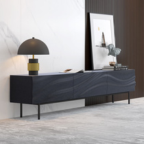 Black Walnuts Wood TV Cabinet Tea Table Combo Nordic Light Lavish Solid Wood Modern Minima Day Style Creative TV Getaway Cabinet