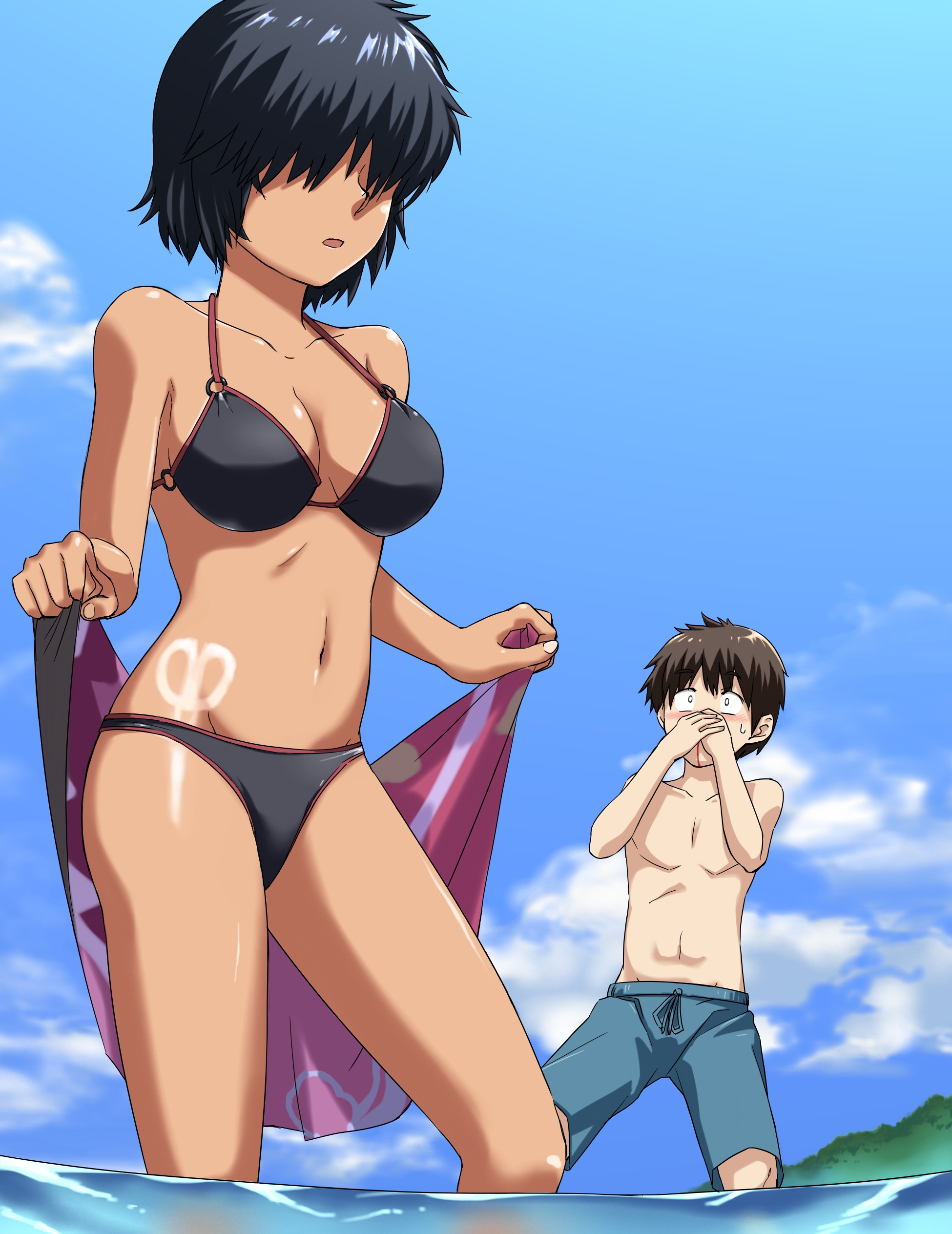 谜之彼女x 情迷口水妹卜部美琴动漫海报定制定做挂画壁画墙纸