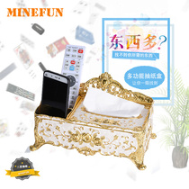 Metal Multifunction Nordic Style Cramps Paper Towels Box Living Room Home Creative Remote storage box Tea Table Napkin