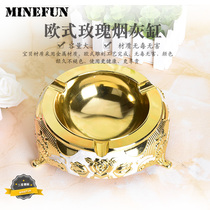 Pure Bronze Antique Brass Ashtrays Bar KTV Hotel Special Pure Handmade Home Living Room Aluminum Alloy Stainless Steel