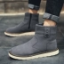 Giày nam mùa đông Giày tuyết nam Giày cao cổ Hàn Quốc Giày cao cổ Cotton Boots ấm cộng với nhung Giày bông Đông Bắc Xu hướng Martin Boots giầy anta Giày ống