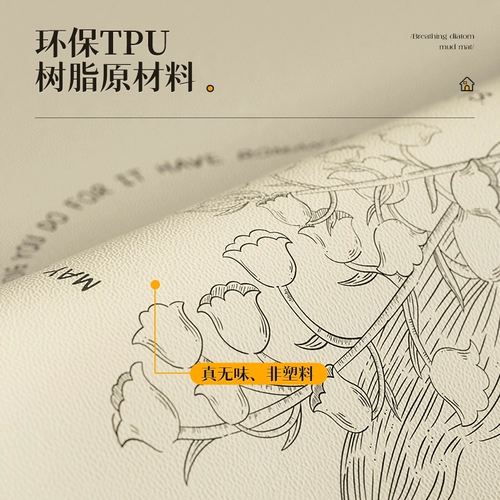 [Коврик для прикроватной тумбочки из ПВХ] 2025 Новый водонепроницаемый, маслостойкий и пыленепроницаемый чехол из ткани, кожаный стол, современный простой светильник для холодильника