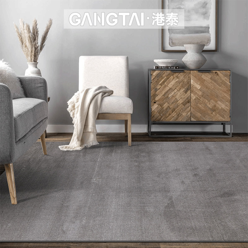 Pure color carpet plain gray Nordic style modern minimalist living room tea table bedroom bedside blanket can be customized fully covered