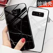 Samsung s10 marble texture Samsung s9 mobile phone shell Samsung note8 mobile phone shell personality s10 creative S8 glass mirror s10e net red men and women Europe and the United States ins cold wind S9
