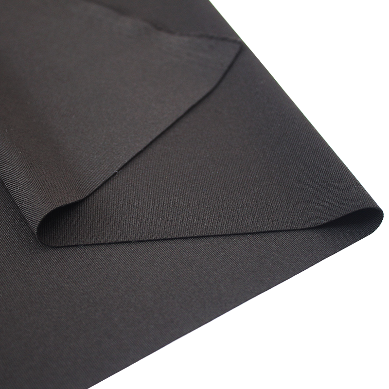 Half a Meter Price Pure Black Zhitong Wool Stretch Knit Fabric for Base Layer Shirts, Swimwear, Skirts, T-Shirts, Elastic Clothing Material
