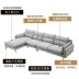 Sofa vải đơn giản kích thước hiện đại căn hộ góc chaise longue phòng khách ba hoặc bốn người đơn giản kết hợp kinh tế sofa - Ghế sô pha