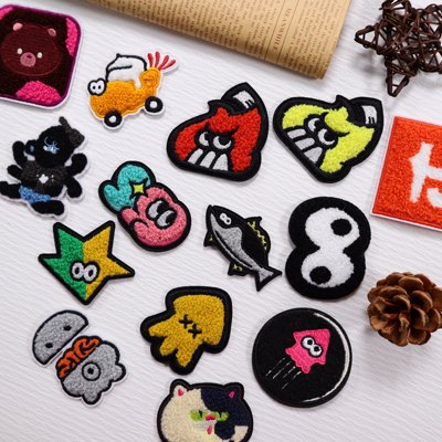 taobao agent Splatoon Sprla Embroidery Sticker Jet Soldiers Spray 3 Make Self -Made Surrounding Universal Stickers Paste