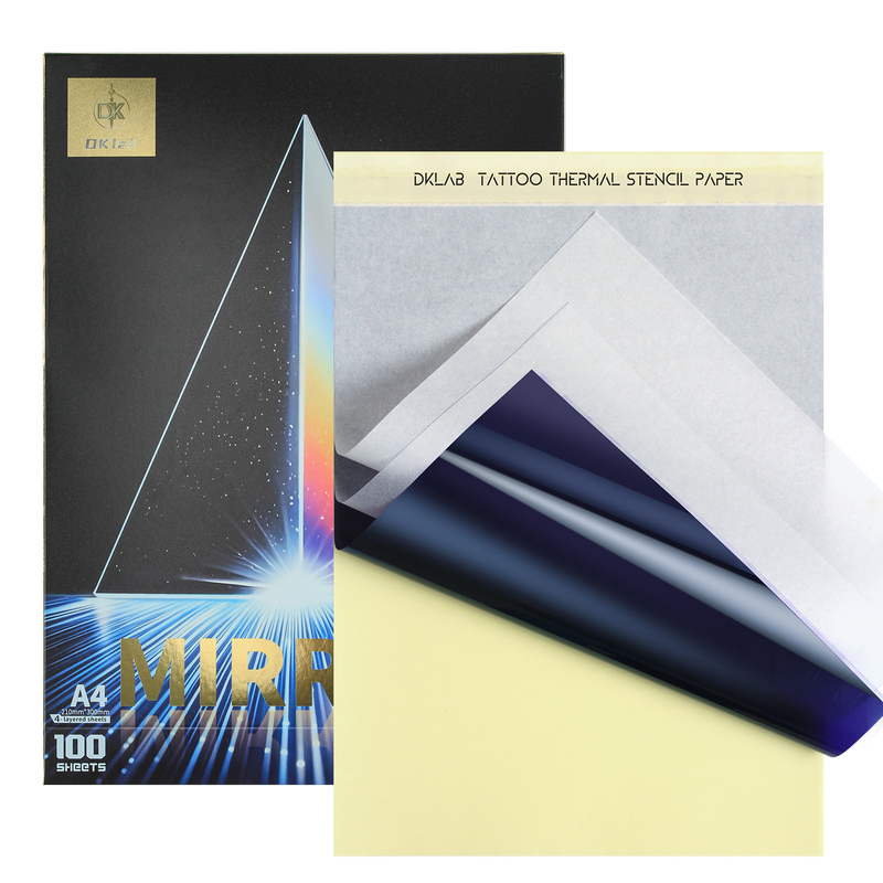 Dklab Tattoo Transfer Paper A4 Four-Part Transfer Paper, Special for Transfer Machines, Transfer Gel 100 Sheets/Box