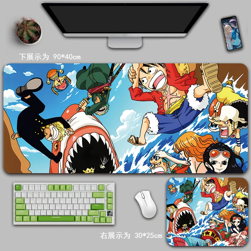 Коврик для мыши One Piece супер большой, Salon Ruf, аниме-игра офисный коврик для стола 2D