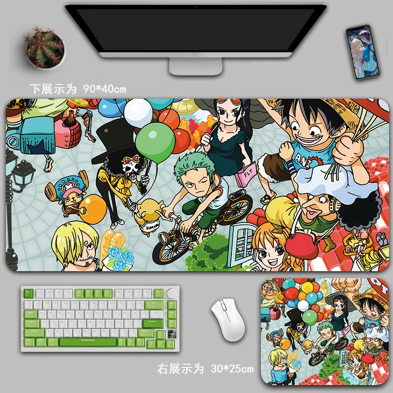 Коврик для мыши One Piece супер большой, Salon Ruf, аниме-игра офисный коврик для стола 2D
