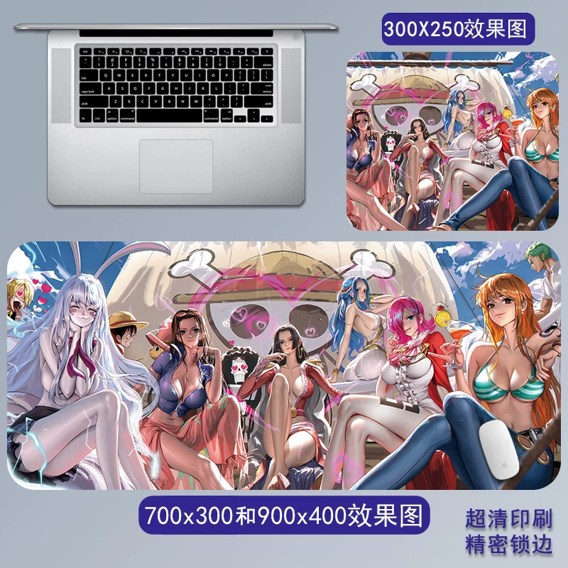 Коврик для мыши One Piece супер большой, Salon Ruf, аниме-игра офисный коврик для стола 2D