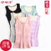 Ấm vest nữ dày cộng với nhung cotton vest mùa thu và mùa đông áo sơ mi mặc mùa đông vớ mùa thu áo sơ mi