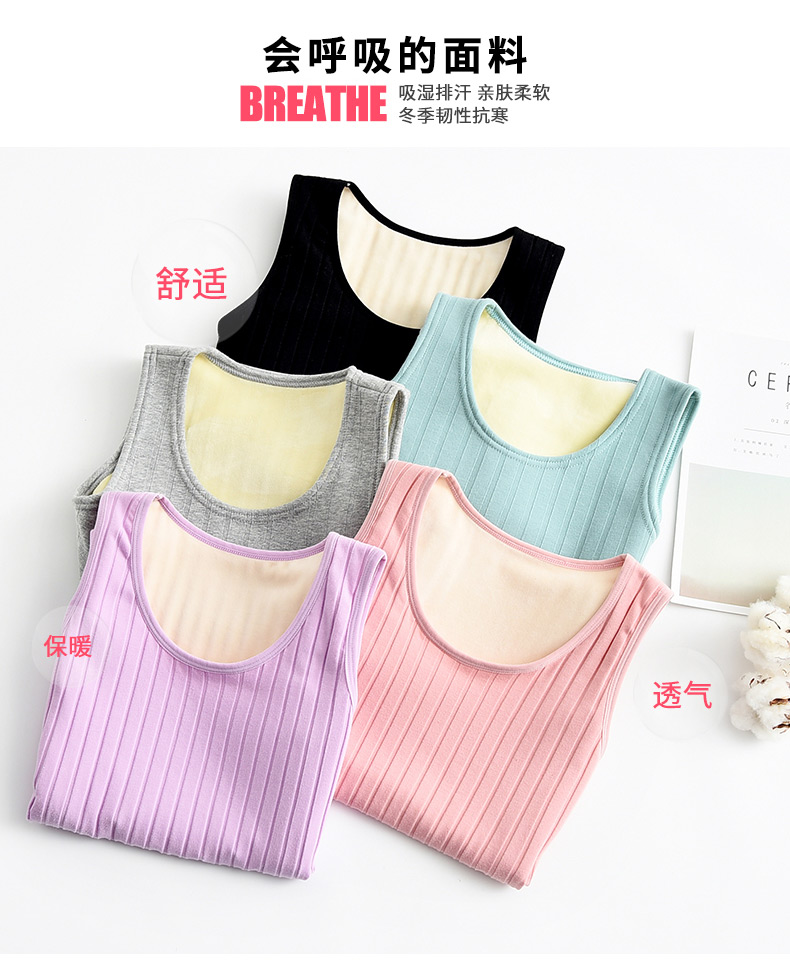 Ấm vest nữ dày cộng với nhung cotton vest mùa thu và mùa đông áo sơ mi mặc mùa đông vớ mùa thu áo sơ mi