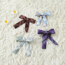 Children and girls Children child Plaid small dk shirt lace-free tie strap jk uniform skirt bow tie bow