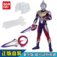 Bandai, Ultra, подвижный Ультрамен Тига, многошарнирная подвижная фигурка, оружие, игрушка, делюкс издание