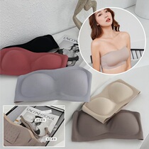 Shoulder Strap Underwear Female Non-slip Invisible Brag Bra Bra Small Chest Poly up Summer thin Bra Without Mark bra wrap breasted bra