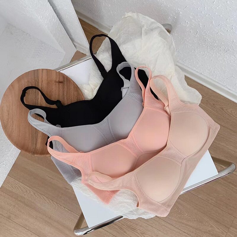 Large chest display small and thin underwear lady without steel ring breathable shrink chest adjustment type collecting auxiliary milk to woo breast bra bra