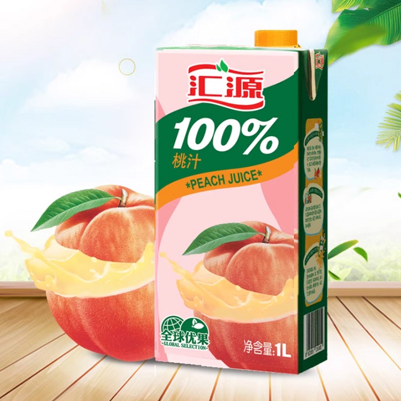 汇源桃汁1000ml/盒鲜果饮料
