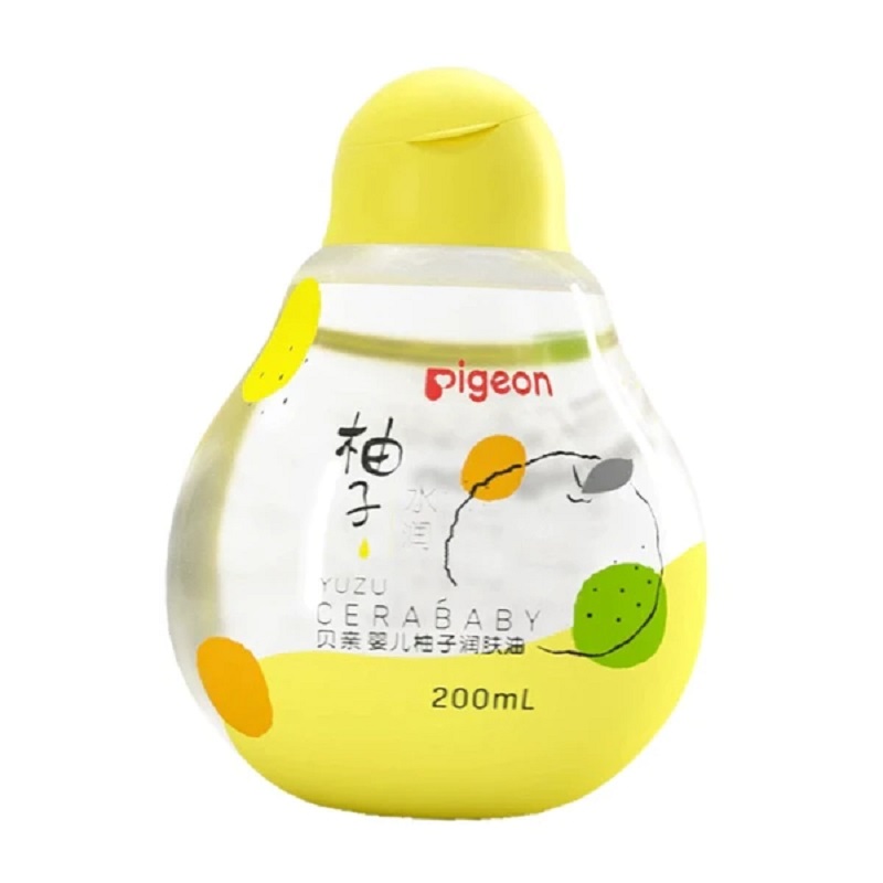 Pigeon贝亲婴儿润肤油200ml*1瓶新生宝宝抚触按摩油身体油 润护肤