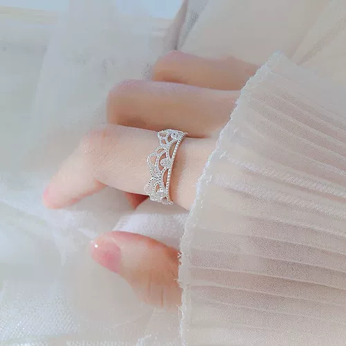 Свежее креативное кольцо, серебро 925 пробы, на указательный палец, японские и корейские, популярно в интернете
