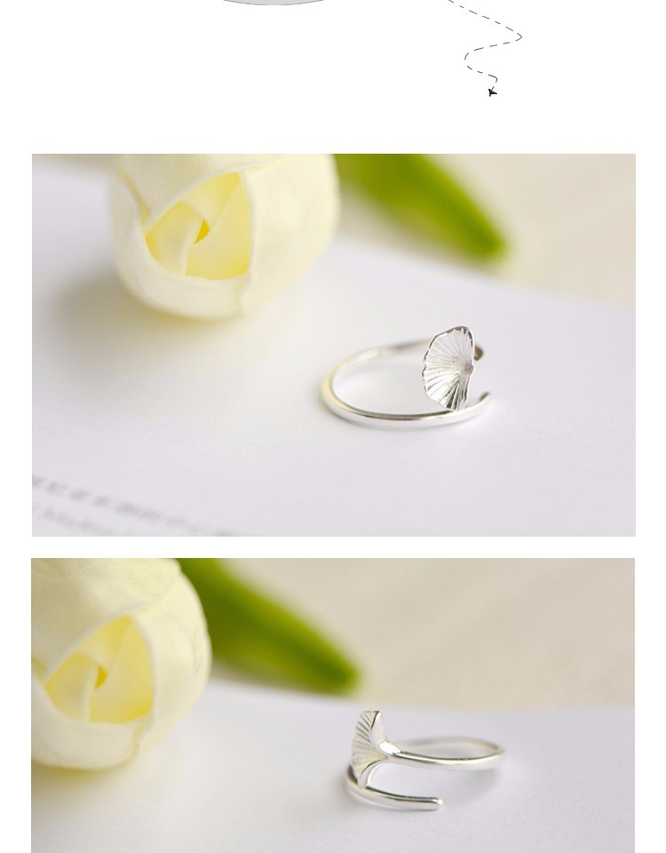 Nhẫn nữ nhẫn bạc sterling bạch kim nhẫn Nhật Bản và Hàn Quốc cá tính tươi s925 sterling bạc nhẫn nhẫn mở ngón tay nhẫn mẫu nhẫn nữ đẹp