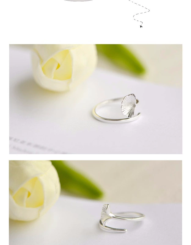 Nhẫn nữ nhẫn bạc sterling bạch kim nhẫn Nhật Bản và Hàn Quốc cá tính tươi s925 sterling bạc nhẫn nhẫn mở ngón tay nhẫn nhẫn nam vàng tây