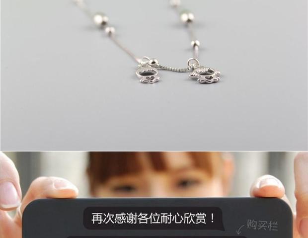 925 sterling bạc boy girl vòng chân Nhật Bản và Hàn Quốc bạc trang trí phẳng chuyển hạt vòng chân quà tặng sinh nhật - Vòng chân lắc chân nữ nhật bản