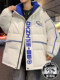 Winter white duck down jacket for boys junior high school and high school students fake two-piece thickened jackets for teenagers and older children winter clothes