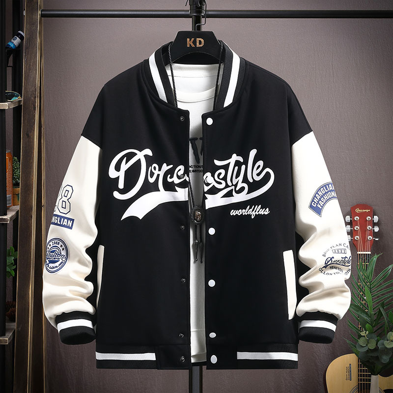 Spring and Autumn Jacket for 12-15 Year Old Boys, Trendy and Stylish Baseball Jacket for Teenagers, Boys' Jacket