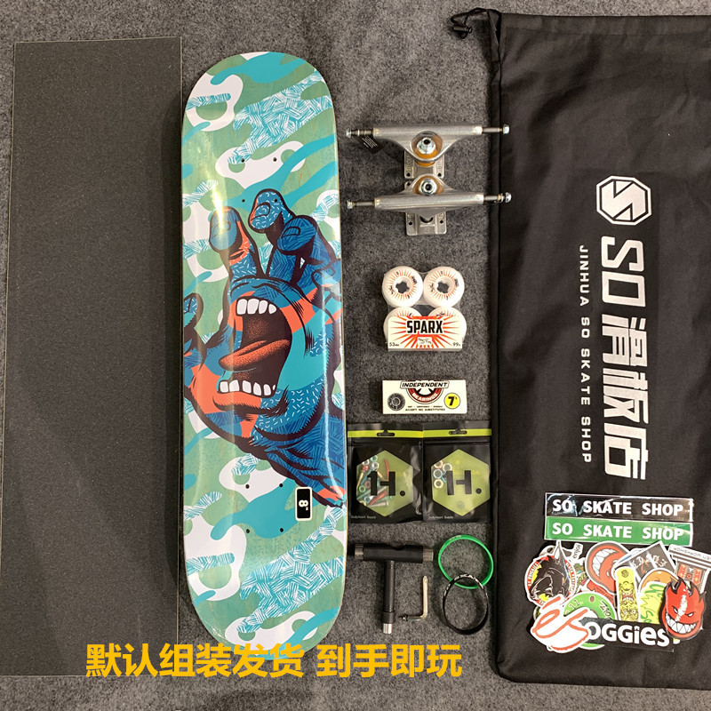 SO skateboarding store specializes in a full set of imported high-quality deepash santa cruz assembly skateboard double skateboard