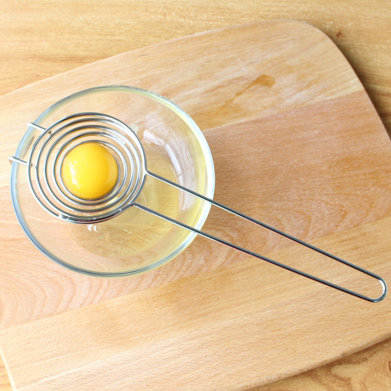 Stainless steel creative extended handle protein egg white egg yolk separator Egg separator Egg filter egg liquid net