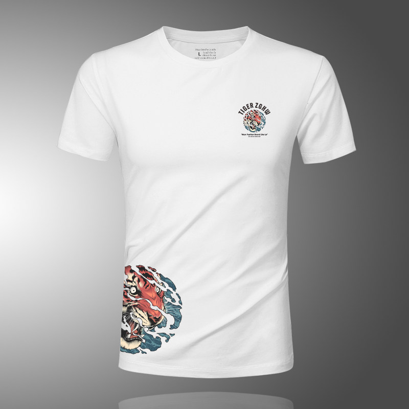 CaltoKrosa~Men's Short Sleeved T - shirt Summer thin Ice - Sensed Half - sleeved Men's Hundred Sleeping Shirt