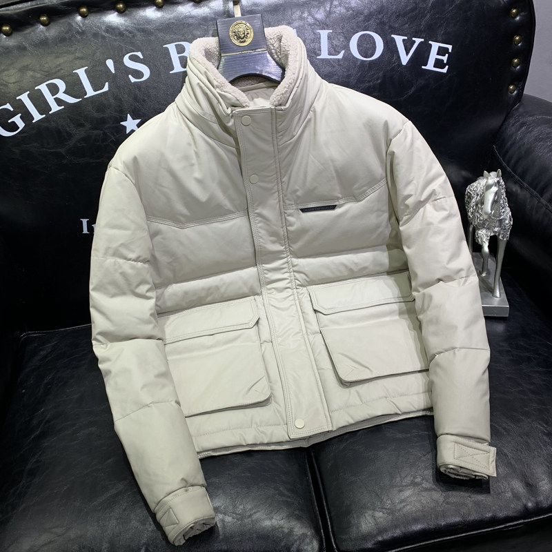 CaltoKrosa~light luxury fashion thickened lamb plume feather suit for a warm pure color menu coat