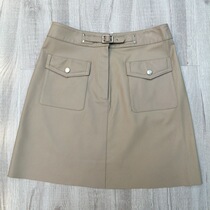 High-end Good Goods small amount of style ~ sheepskin skirt handsome air pocket decoration sheep skin skirt