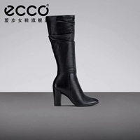 Ecco Calcucated Calfsik Commute High -Heald Boots Long -сапоги с детскими сапогами 75 260893