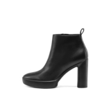 Ecco Love Steps и ботинки на лодыжках маленькие кожаные ботинки осенью и зимние густые каблуки короткие ботинки женский скульптура ритм 207823