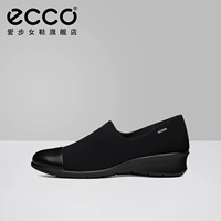 Ecco, туфли на танкетке, модные повседневные полуботинки, круглый носок