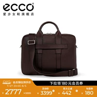 Ecco, вместительный и большой ноутбук, коричневая сумка через плечо, бизнес-версия