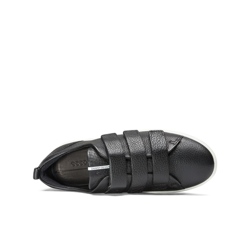 Ecco Ai Cold Leather White Shoy Женская липучка на липучке.