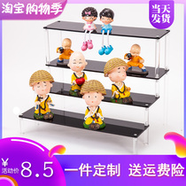  Acrylic Molly Molly hand office boy display rack trapezoidal desktop storage rack Small ornaments display rack customization